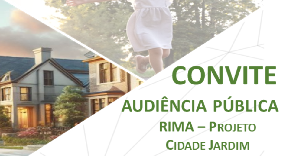 Convite Audiência Pública Rima – Projeto Cidade Jardim