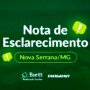 Nota de Esclarecimento – Nova Serrana/MG